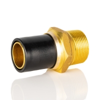Adaptor PE 100 SDR 11 mosiądz z gwintem zewnętrznym